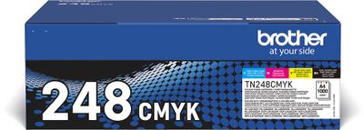 Brother toner, 1.000 pagina&apos;s, OEM TN-248VAL, 4 kleuren