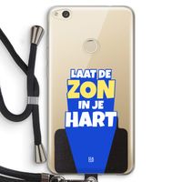 Laat de zon in je hart: Huawei Ascend P8 Lite (2017) Transparant Hoesje met koord
