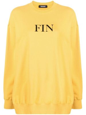 Undercover sweat en coton à imprimé graphique - Jaune
