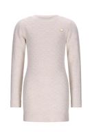 Le Chic winter jurk meisjes - wit - Saknita - gebreid