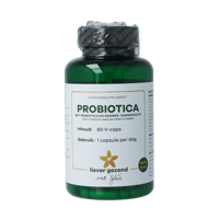 Liever Gezond Probiotica met prebiotica gember 60 Vegetarische capsules
