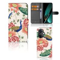 Telefoonhoesje | Met pasjeshouder | voor OnePlus Nord CE 3 Pink Peacock