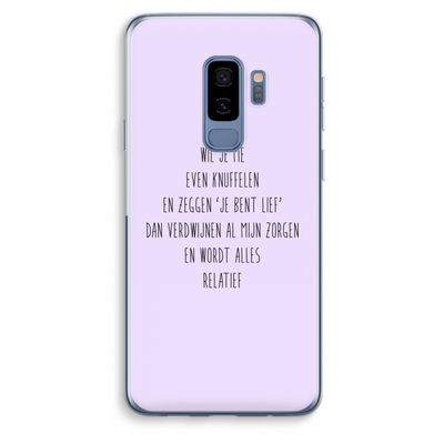 Relatief: Samsung Galaxy S9 Plus Transparant Hoesje