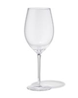 HEMA Rode wijnglas 610ml Bergen glas twist reliëf (transparant)
