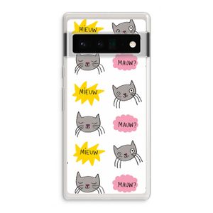 Meow: Google Pixel 6 Pro Transparant Hoesje