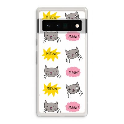 Meow: Google Pixel 6 Pro Transparant Hoesje