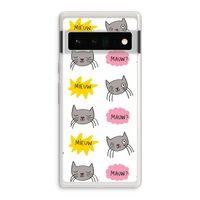 Meow: Google Pixel 6 Pro Transparant Hoesje