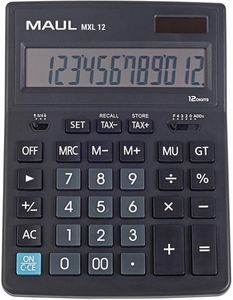 MAUL MXL 12 calculator Desktop Rekenmachine met display Zwart