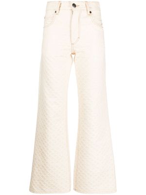 Charles Jeffrey Loverboy jean en jacquard Golden à coupe ample - Tons neutres