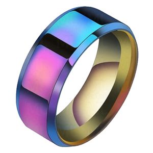 Heren ring Titanium Multicolor 8mm-20mm