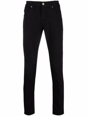 DONDUP jean à patch logo - Noir