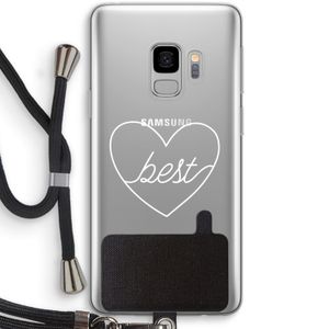 Best heart pastel: Samsung Galaxy S9 Transparant Hoesje met koord
