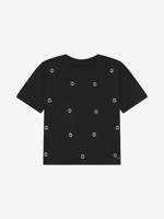 Nik&Nik zomer t-shirt meisjes - zwart - Eyelet