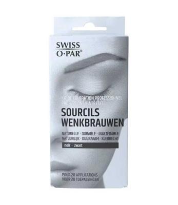 Swiss O.Par Swiss o. par wenkbrauwverf set zwart