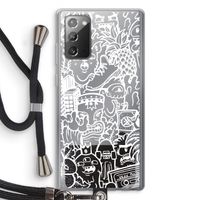 Vexx Mixtape #2: Samsung Galaxy Note 20 / Note 20 5G Transparant Hoesje met koord