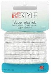 Restyle Super Elastiek Gebreid 6mm x 10 meter 009 Wit