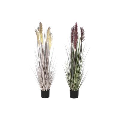 Decoratieve plant Home ESPRIT PVC Polyethyleen 35 x 35 x 120 cm (2 Stuks)