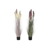 Decoratieve plant Home ESPRIT PVC Polyethyleen 35 x 35 x 120 cm (2 Stuks)