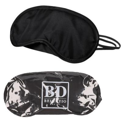 Bellatio Design Slaapmaskers - 10x - oogmaskers - microfiber - one size fits all - zwart - elastiek