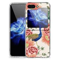 TPU Hoesje voor Samsung Galaxy Z Flip 5 Pink Peacock TPU Hoesje voor Samsung Galaxy Z Flip 5 Pink Peacock