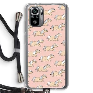 Ponys: Xiaomi Redmi Note 10S Transparant Hoesje met koord