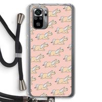Ponys: Xiaomi Redmi Note 10S Transparant Hoesje met koord