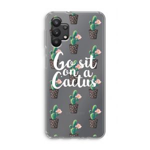 Cactus quote: Samsung Galaxy A32 5G Transparant Hoesje