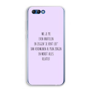 Relatief: Honor 10 Transparant Hoesje