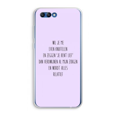 Relatief: Honor 10 Transparant Hoesje
