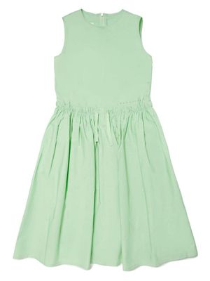 MM6 Maison Margiela Kids robe en coton à design sans manches - Vert