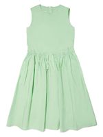 MM6 Maison Margiela Kids robe en coton à design sans manches - Vert - thumbnail