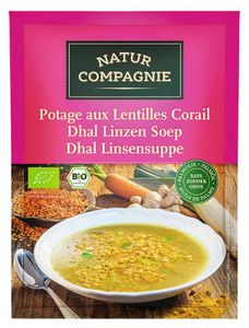 Natur Compagnie Dhal linzensoep bio (60 gr)