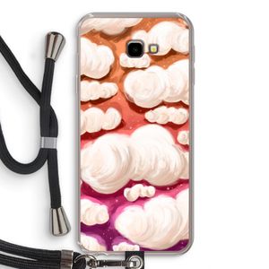 Katoen Wolken: Samsung Galaxy J4 Plus Transparant Hoesje met koord