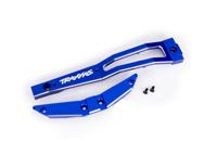 Traxxas - Chassis brace, front, 6061-T6 aluminum (blue-anodized/ 2.5x6mm CCS (with threadlock) (2) (TRX-10221-BLUE) - thumbnail