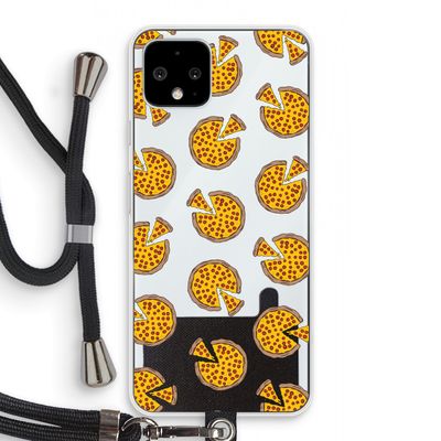 You Had Me At Pizza: Pixel 4 Transparant Hoesje met koord