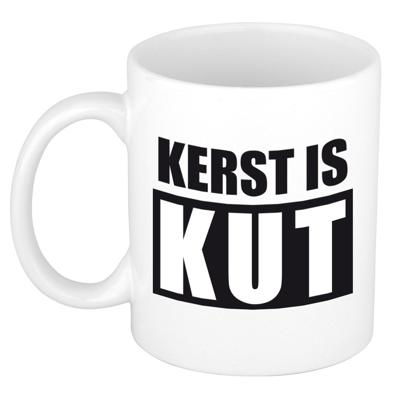 Kerst thema Koffiemok - Kerst is kut - 300 ml - keramiek - kerstcadeau - kerstmis