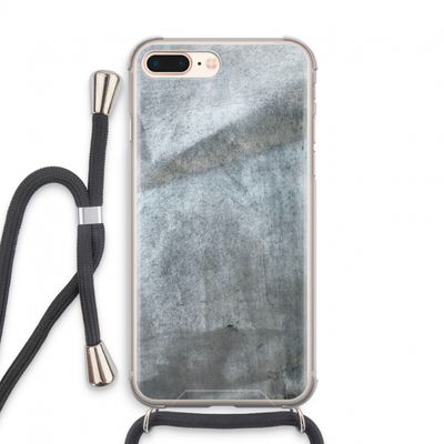Grey Stone: iPhone 7 PLUS Transparant Hoesje met koord