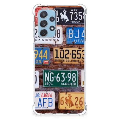 Samsung Galaxy A73 Anti-shock Hoesje met foto Kentekenplaten Samsung Galaxy A73 Anti-shock Hoesje met foto Kentekenplaten