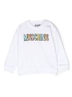 Moschino Kids Sweater met logoprint - Wit - thumbnail