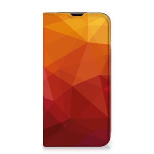 Stand Case voor iPhone 14 Polygon Red