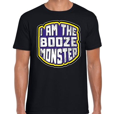 Halloween booze monster verkleed t-shirt zwart voor heren