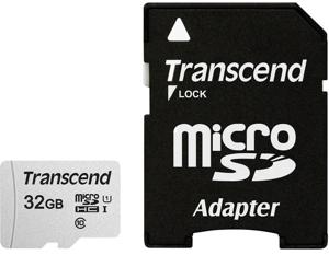 Transcend microSDHC 300S 32GB flashgeheugen NAND Klasse 10