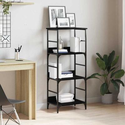 Boekenkast Zwart eiken 50 x 33 x 117.5 cm Bewerkt hout