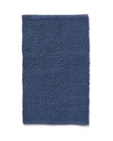 HEMA Badmat 50x85 chenille staalblauw (donkerblauw)