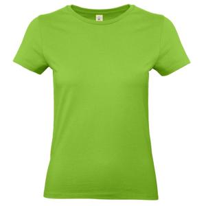 Basic dames t-shirt - lime groen - met ronde hals - katoen