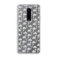 Zwanen: OnePlus 8 Transparant Hoesje