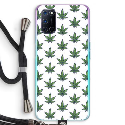 Weed: Oppo A72 Transparant Hoesje met koord