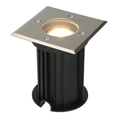 Ramsay LED Grondspot - Dimbaar - Vierkant - GU10 - 4 Watt 345 lumen - 2700K warm wit - RVS - IP67 waterdicht - Tuinspot - Oprit