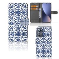 Xiaomi 12 | 12X Hoesje Flower Blue Xiaomi 12 | 12X Hoesje Flower Blue