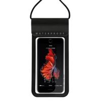 Buiten duiken zwemmen mobiele telefoon touch screen waterdichte tas voor minder dan 5 inch mobiele telefoon (zwart)